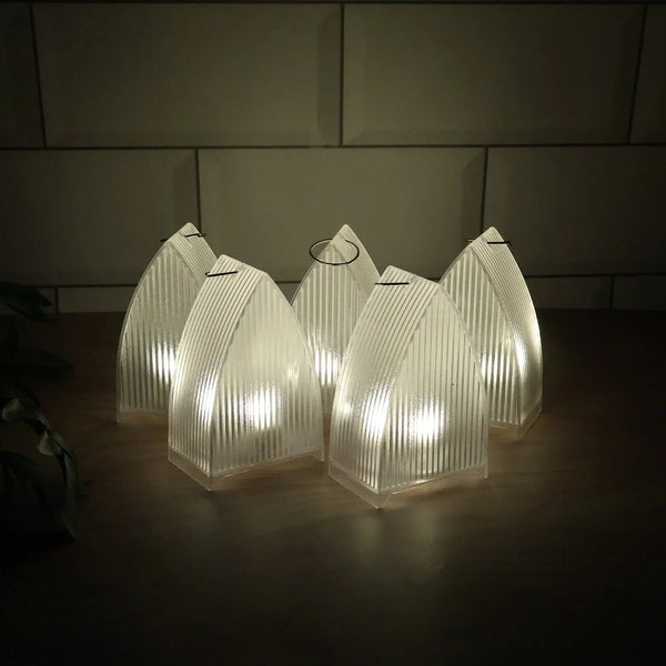 LED Flameless Decorative Lantern Lights - (5 Pc / Set) - justgrabit.in | Just Grab It