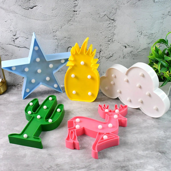 Mix Design LED Decorative Night Light (1 Pc) - justgrabit.in | Just Grab It