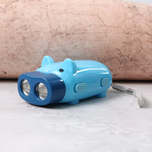 2 - LED Hand Press Torch – Battery - Free Hand Crank Flashlight - justgrabit.in | Just Grab It