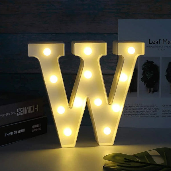 W Shaped LED Decorative Night Light (1 Pc) - justgrabit.in | Just Grab It