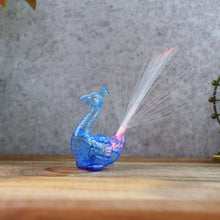 LED Fiber - Optic Peacock Decorative Night Light (1 Pc) - justgrabit.in | Just Grab It