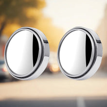 Car Blind - Spot Side Mirror Silver Frame - (2 Pc / Set) - justgrabit.in | Just Grab It