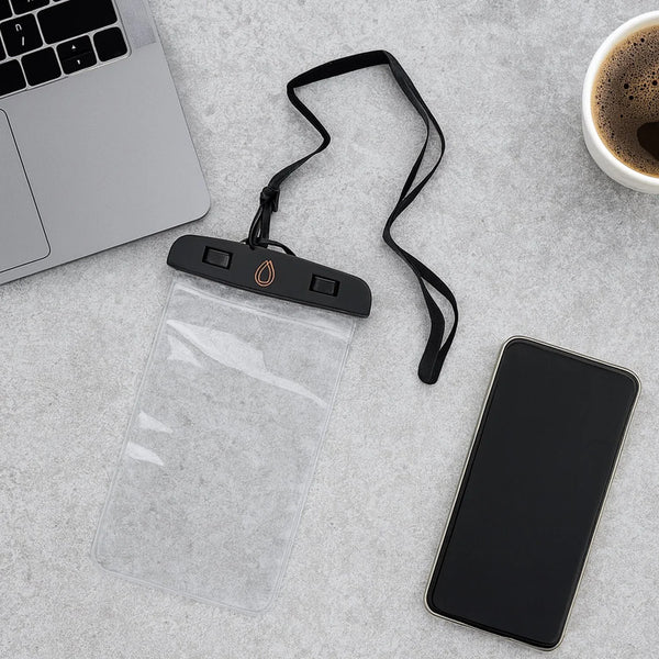 Mobile Cover Pouch Transparent Waterproof Sealed Plastic Smartphone Protective Pouch Cover/Bag for All Mobile Phones - justgrabit.in | Just Grab It