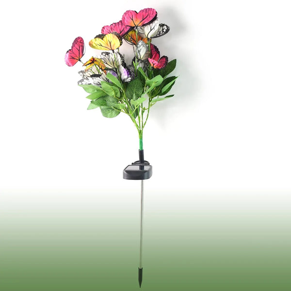 Solar - Powered LED Butterfly Garden Flower Light - justgrabit.in | Just Grab It