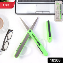 Pen Cut Compact Scissors in Pen Format, Pen - Style Portable Travel Scissors (1 Pc) - justgrabit.in | Just Grab It
