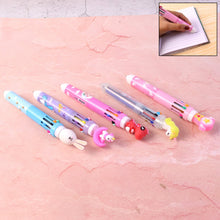 Cute Character Design 10 - in - 1 Multicolor Ball Pen (1 Pc) - justgrabit.in | Just Grab It