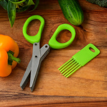 Premium 5 - Blade Multipurpose Kitchen Scissors with Cleaning Comb - justgrabit.in | Just Grab It