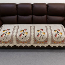 Floral Sofa Seat Runner Protector - (1 Pc / 134x28 Inch) - justgrabit.in | Just Grab It