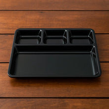 Plastic 4 - Compartment Rectangular Meal Serving Tray – Sectioned Dining Plate (1 Pc) - justgrabit.in | Just Grab It