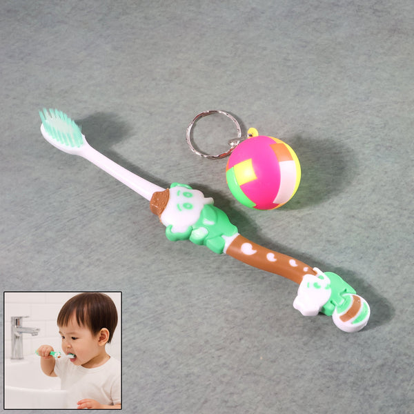 Kids Toothbrush and Ball Keychain Toy Set - justgrabit.in | Just Grab It
