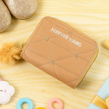 Stylish Kids Wallet with Soft Fur Zip Puller (1 Pc) - justgrabit.in | Just Grab It