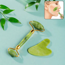 Jade Roller & Gua Sha Set – Natural Face Massager for Anti - Aging, Glowing Skin & Face Shaping (1 Pc) - Justgrabit Inc.