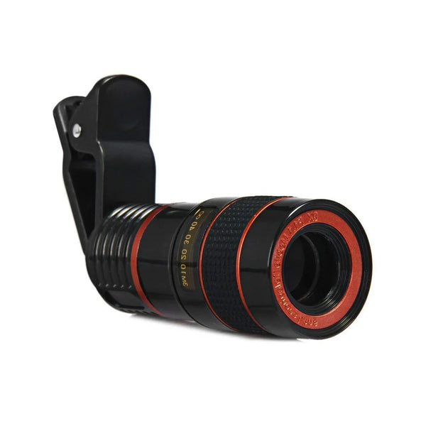 Clip - on 8X Optical Zoom Telescope Phone Camera Lens - Justgrabit Inc.