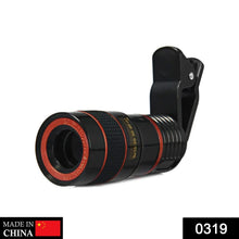 Clip - on 8X Optical Zoom Telescope Phone Camera Lens - Justgrabit Inc.