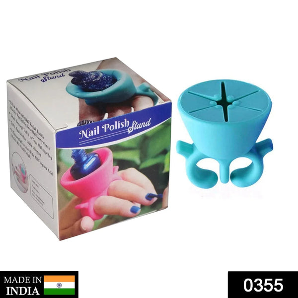 Nail Polish Holder Ring with Nail Polish Holder Stand, Fingernail Painting Tools, Manicure and Pedicure Accessories - Justgrabit Inc.