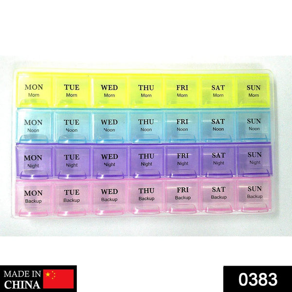Weekly Pill Case 28 - Slot Medicine Organizer - Justgrabit Inc.