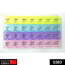 Weekly Pill Case 28 - Slot Medicine Organizer - Justgrabit Inc.