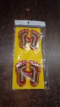 Decorative Laxmi Charan Paduka Sticker Set (Pack of 2 Pc) - justgrabit.in | Just Grab It