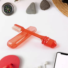Portable Folding Toothbrush with Built - in Travel Case (1 Pc) - justgrabit.in | Just Grab It