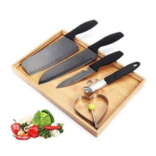 Stainless Steel Chef Knife Set, 5pc Kitchen Cutlery - justgrabit.in | Just Grab It