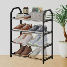 4 Layer Space‑saving Shoes Show Rack Folding Shoe Rack (1 Pc) - Justgrabit Inc.