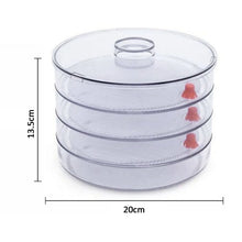 Plastic 4 Compartment Sprout Maker, White - justgrabit.in | Just Grab It