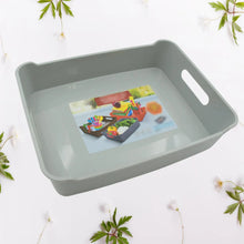 Multipurpose Organising & Storage Plastic Tray, Fruit & Vegetable/ Multi Purpose Tray, Organizer for Kitchen, Countertop, Cabinet, Bathroom Plastic Storage Basket For Store Fruits, Vegetables, Magazines, Cosmetics, Stationary Set of 3 - Justgrabit Inc.