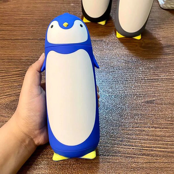 Penguin Water Bottle Penguin Cartoon Water Bottle Funny Travel Mug Insulated, Inner glass Vacuum Water Bottle - justgrabit.in | Just Grab It