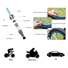 LED Flash Light lamp tyre Wheel Valve Sealing caps (2 Pc / Mix Color) - Justgrabit Inc.