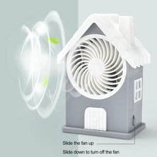 Mini House Fan House Design Rechargeable Portable Personal Desk Fan For Home , Office & Kids Use (Battery Not Include) - Justgrabit Inc.