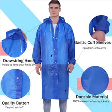 Adult Portable Rain Coat, Men & Women Outdoor Traveling Eva Material Raincoat - justgrabit.in | Just Grab It
