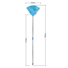 Broom with Long Stainless Steel Rod and Extendable Cobweb Cleaner Stick - Justgrabit Inc.