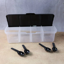 Kitchen Multipurpose Air - tight 4 Sections Storage Containers / Masala Box (1 Set) - Justgrabit Inc.