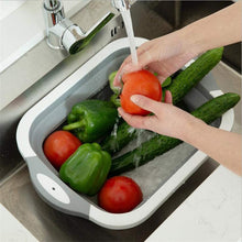 COLLAPSIBLE CUTTING BOARD WITH DISH TUB BASKET For Kitchen Use ( 1 Pcs ) - justgrabit.in | Just Grab It