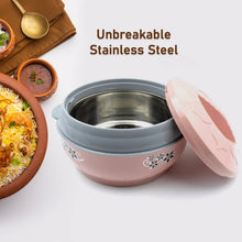 4500ml Insulated Casserole Box (Steel): Floral Print, Keeps Food Hot/Cold - Justgrabit Inc.