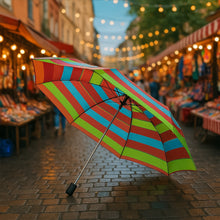 3 - Fold Sun & Rain Protective Solid Foldable Umbrella, (1 Pc / Mix Design) - justgrabit.in | Just Grab It