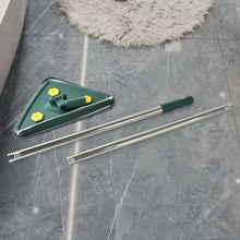 2 - in - 1 Extendable Triangle Mop – Retractable, 360° Rotating, Telescopic & Reusable Mop Heads (1 Pc) - justgrabit.in | Just Grab It