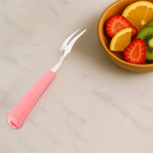Premium Stainless Steel Fruit Fork Set – 10 Pieces with Soft Non - Slip Handle - justgrabit.in | Just Grab It