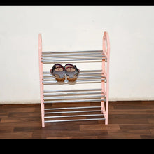 Shoes Storage Shelf, 4 Layer Space‑saving Shoes Show Rack Folding Shoe Rack, Standing Shoe Rack DIY Shoes Storage Shelf Home Organizer for Bedroom, Hallway and Closet Shoe Storage - justgrabit.in | Just Grab It