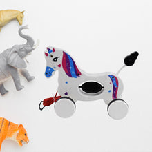 Pull Along Toy Unicorn | Pull String Toys for Babies - justgrabit.in | Just Grab It