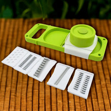 Slicer for Kitchen 5 in 1 Foldable Vegetable Slicer Blade Potato Cutter, Veggie Slicer, Onion Slicer, Julienne Grater with Protective Guards, Stainless Steel Blade - Justgrabit Inc.