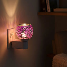 Premium Kapoor Dani Plug - In Mosaic Glass Aroma Diffuser & Night Lamp (1 Pc) - justgrabit.in | Just Grab It