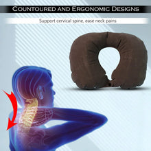 Inflatable U - Shaped Travel Neck Pillow (1 Pc) - justgrabit.in | Just Grab It