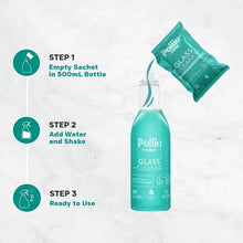 Pollic Kadam Concentrated Glass & Mirror Cleaner Refill Kit with Reusable Spray Bottle - justgrabit.in | Just Grab It