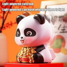 Solar Powered Moving Panda Car Dashboard Decoration – 1 Pc - justgrabit.in | Just Grab It