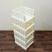 5 Layer Stackable Multifunctional Storage,for Clothes Foldable Drawer Shelf Basket Utility Cart Rack Storage Organizer Cart for Kitchen, Pantry Closet, Bedroom, Bathroom, Laundry (5 Layer 1 Pc) - Justgrabit Inc.