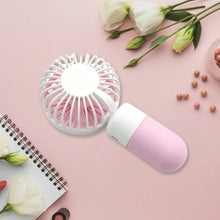 Portable Small Electric Fan Handheld, Rechargeable Mini Student Handheld Dormitory Class Personal Fan - Justgrabit Inc.