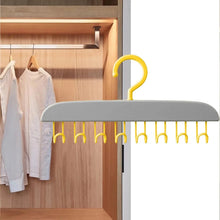 Plastic Organizer Hanger 360 Degree Rotatable Clothes Multifunctional with 8 Hooks Heavy Duty Clothing Tank Top Belt Towel Drying Rack Holder (1 pc) - Justgrabit Inc.