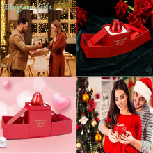 Christmas Gifts for Women Rose Ring Box Jewellery Box - justgrabit.in | Just Grab It