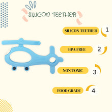 Silicone Helicopter Shape Teether for Baby (1 Pc / Mix Color) - justgrabit.in | Just Grab It